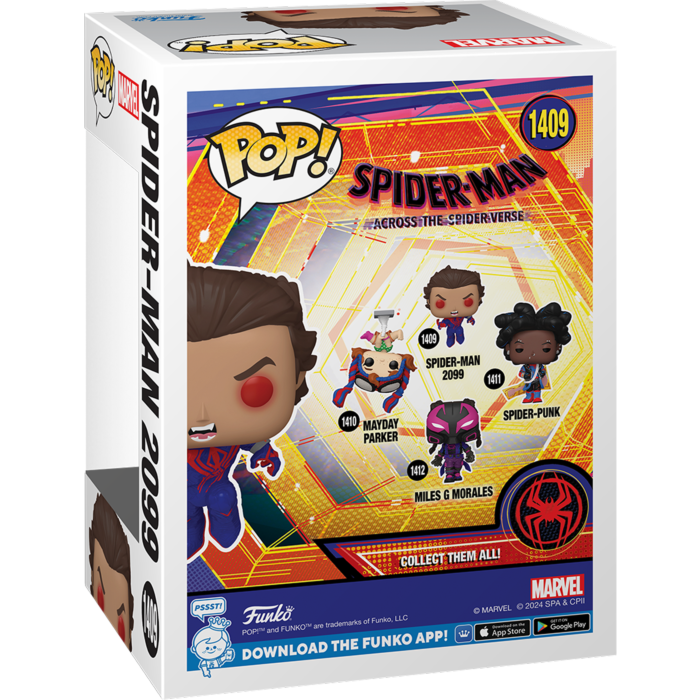 Funko Pop! Spider-Man - Across the Spider-Verse - Spider-Man 2099 (Unmasked) #1409