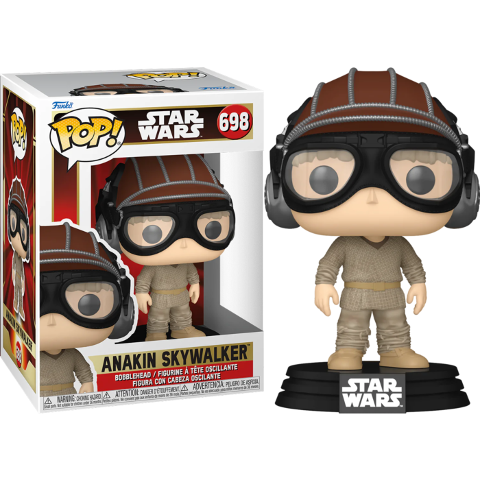 Funko Pop! Star Wars Episode I - The Phantom Menace - Anakin Skywalker with Pod Racing Helmet 25th Anniversary #698
