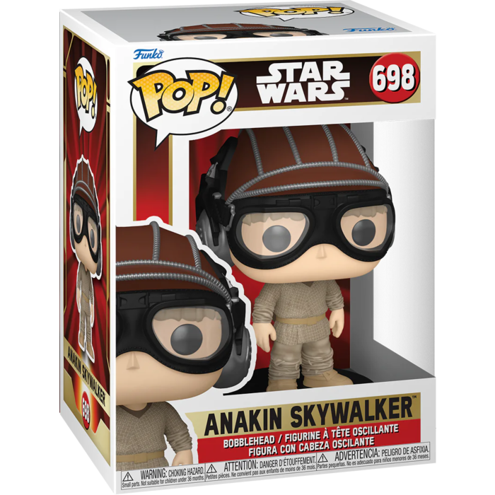 Funko Pop! Star Wars Episode I - The Phantom Menace - Anakin Skywalker with Pod Racing Helmet 25th Anniversary #698