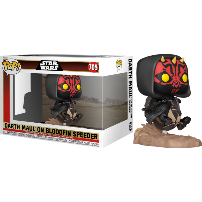 Funko Pop! Star Wars Episode I - The Phantom Menace - Darth Maul on Bloodfin Speeder 25th Anniversary #705