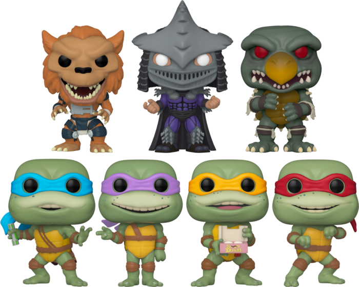 Funko Pop! Teenage Mutant Ninja Turtles II - The Secret of the Ooze - Bundle (Set of 7)