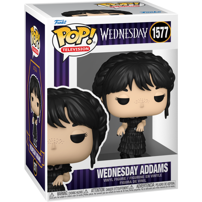 Funko Pop! Wednesday (2022) - Wednesday Addams in Black Dress #1577 - Real Pop Mania