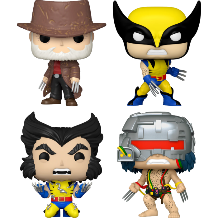 Funko Pop! Wolverine - 50 Years - Claws Out Bundle - (Set of 4)