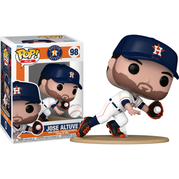 Funko Pop! - MLB Baseball - Jose Altuve Catching in White Jersey Houston Astros #98