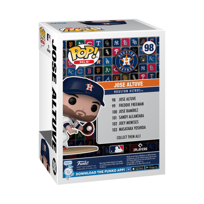 Funko Pop! - MLB Baseball - Jose Altuve Catching in White Jersey Houston Astros #98