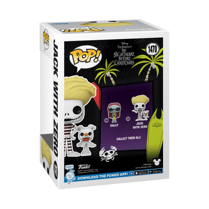Funko Pop! - The Nightmare Before Christmas - Jack Skellington with Zero at the Beach #1470