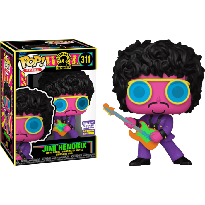 Funko Pop! Jimi Hendrix - Jimi Hendrix Blacklight #311 Funko Pop! Jimi Hendrix - Jimi Hendrix Blacklight #311