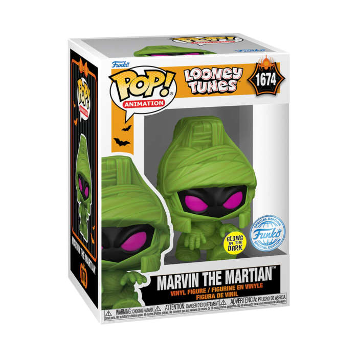 Funko Pop! Looney Tunes - Halloween - Marvin the Martian (Mummy) Glow-in-the-Dark #1674
