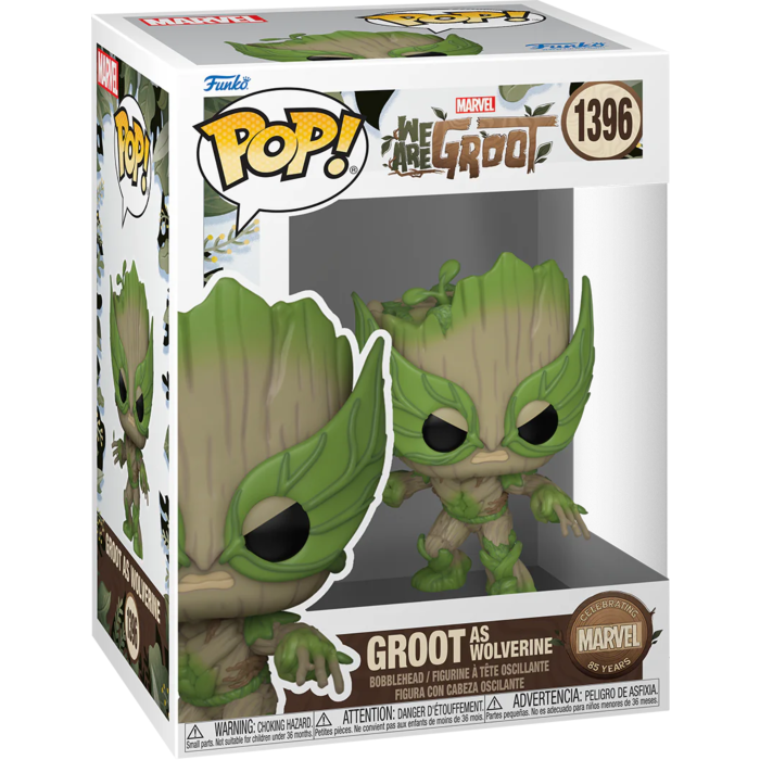 Funko Pop! Marvel 85th Anniversary - We Are Groot - Groot as Wolverine #1396
