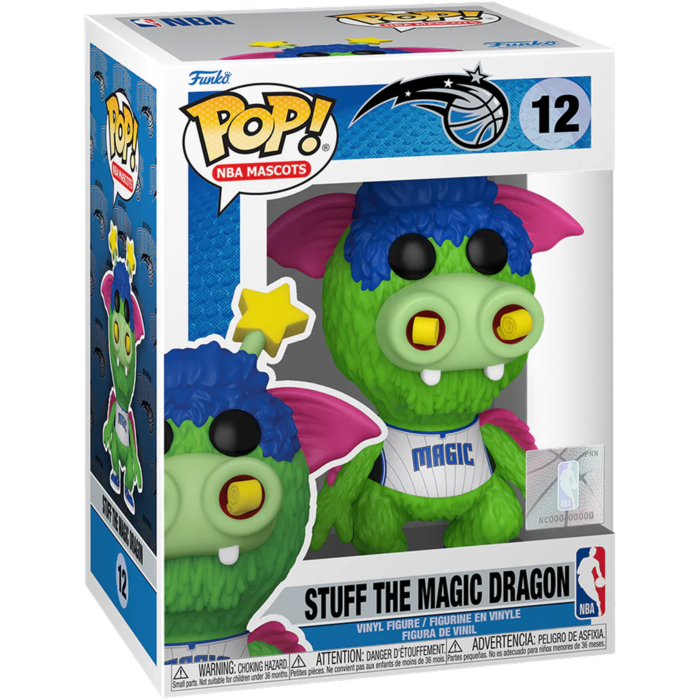 Funko Pop! NBA Basketball - Mascots - Stuff the Magic Dragon Orlando Magic #12