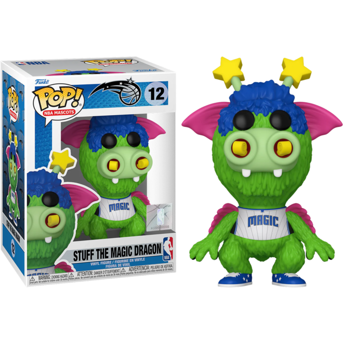 Funko Pop! NBA Basketball - Mascots - Stuff the Magic Dragon Orlando Magic #12