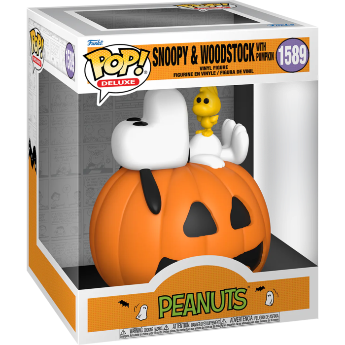 Funko Pop! Peanuts - Snoopy & Woodstock with Pumpkin (It's the Great Pumpkin, Charlie Brown) Deluxe #1589
