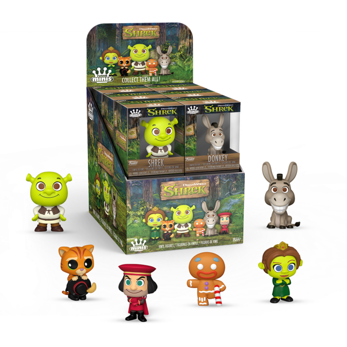 Funko Pop! Shrek - Dreamworks 30th Anniversary Funko Minis Vinyl Figure Blind Box (Display of 12 Units)