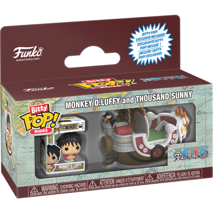 Funko Bitty Pop! Rides - One Piece - Monkey D. Luffy and Thousand Sunny - Real Pop Mania