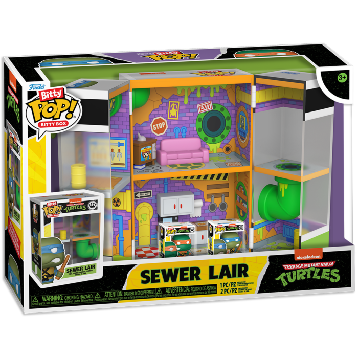 Funko Bitty Pop! Box Playset - Teenage Mutant Ninja Turtles - Sewer Lair