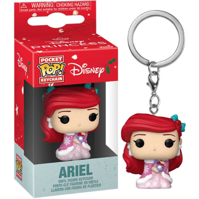 Funko Pocket Pop! Keychain - Disney: Princess - Ariel Holiday