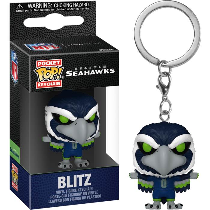 Funko Pocket Pop! Keychain - NFL Football - Blitz Seattle Seahawks Mascot