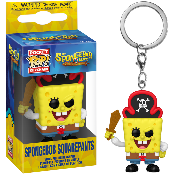 Funko Pocket Pop! Keychain - The SpongeBob Movie: Search for SquarePants (2025) - SpongeBob SquarePants (Pirate)