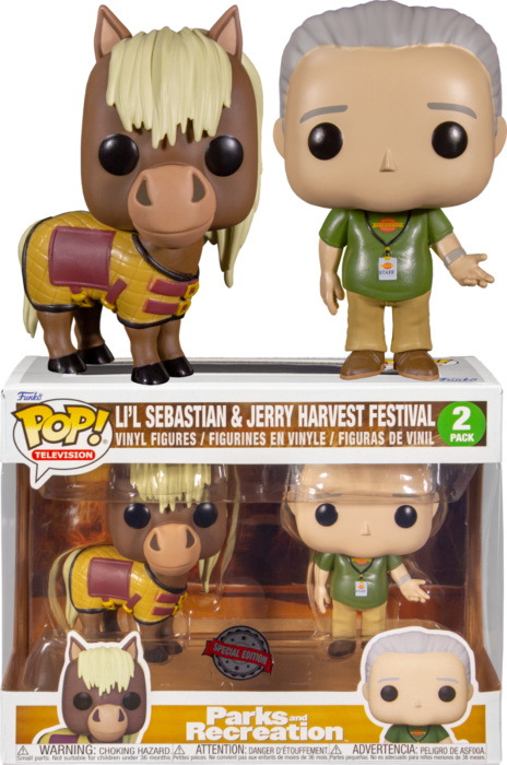 Funko Pop! Parks and Recreation - Jerry & Li'l Sebastian - 2-Pack - Real Pop Mania