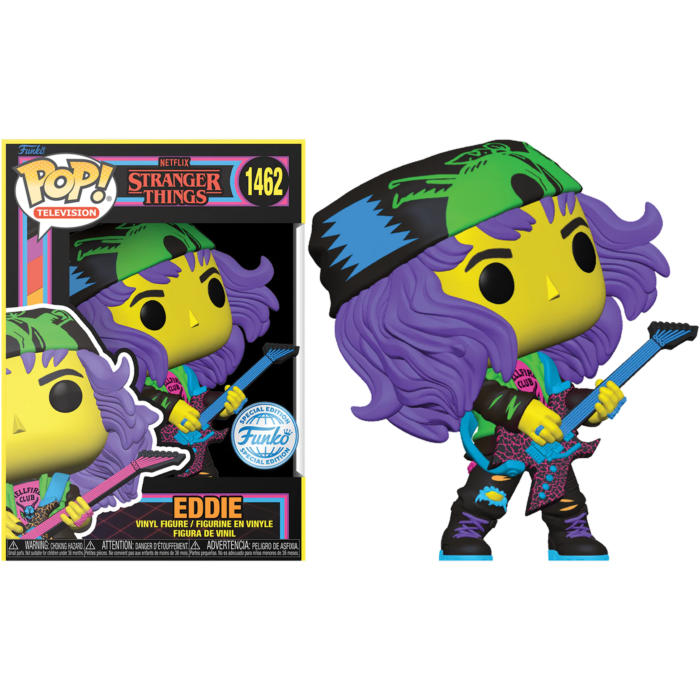 Funko Pop! Stranger Things 4 - Eddie with Guitar (Finale) Blacklight #1462