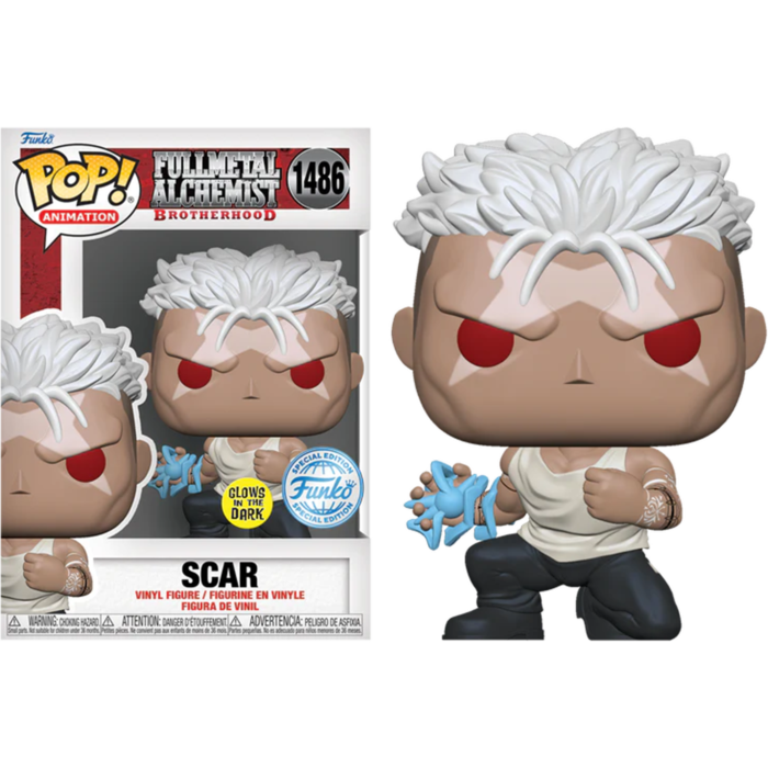 Funko Pop! Fullmetal Alchemist: Brotherhood - Scar Glow in the Dark #1486