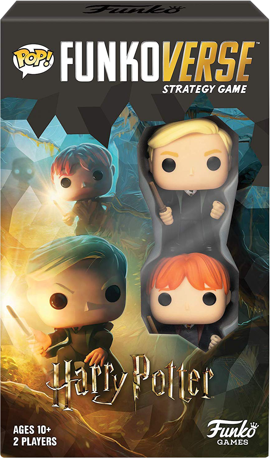 Funkoverse - Harry Potter - Ron Weasley & Draco Malfoy Pop! - Strategy Game 2-Pack - The Amazing Collectables