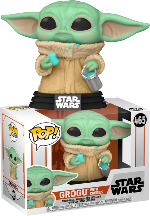 Funko Pop! Star Wars: The Mandalorian - Grogu (The Child) with Cookie #465