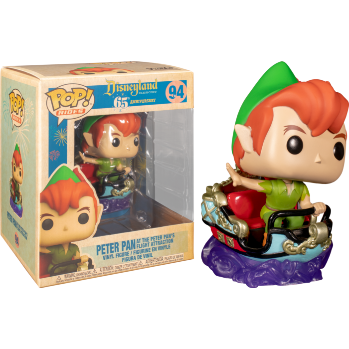 Funko Pop! Rides - Peter Pan - Peter Pan in the Peter Flight Attraction Disneyland 65th Anniversary #94