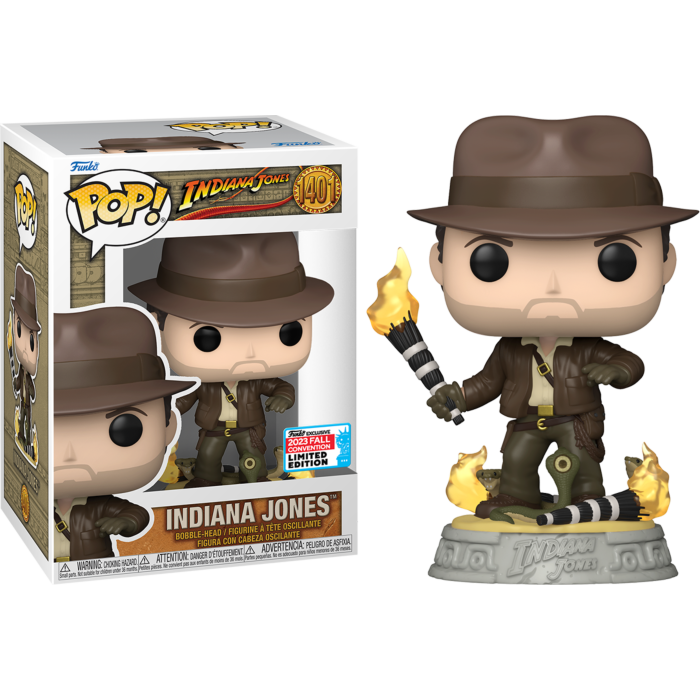 Funko Pop! Indiana Jones and the Raiders of the Lost Ark - Indiana Jones with Snakes #1401 (2023 Fall Convention Exclusive)