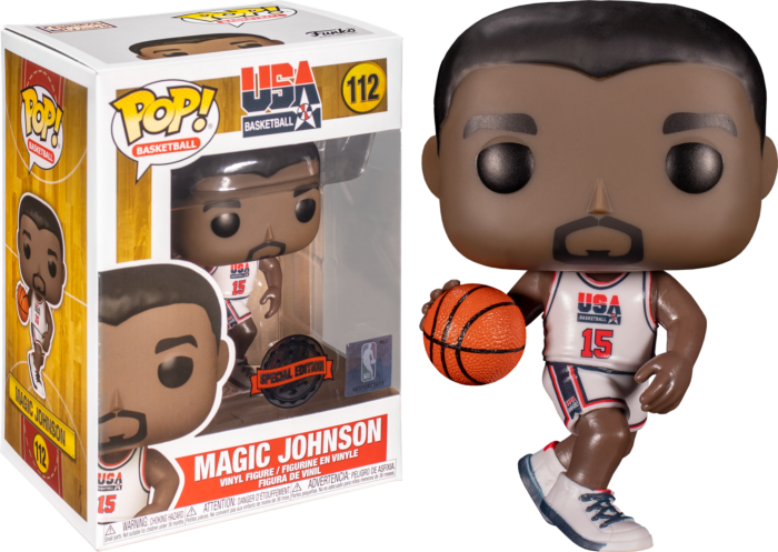 Funko Pop! NBA Basketball - Magic Johnson 1992 Team USA Jersey #112