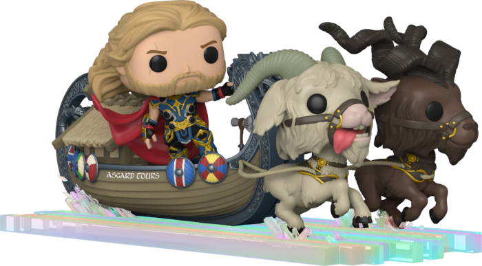Funko Pop! Rides - Thor 4: Love and Thunder - Thor, Toothgnasher & Toothgrinder with Goat Boat #290