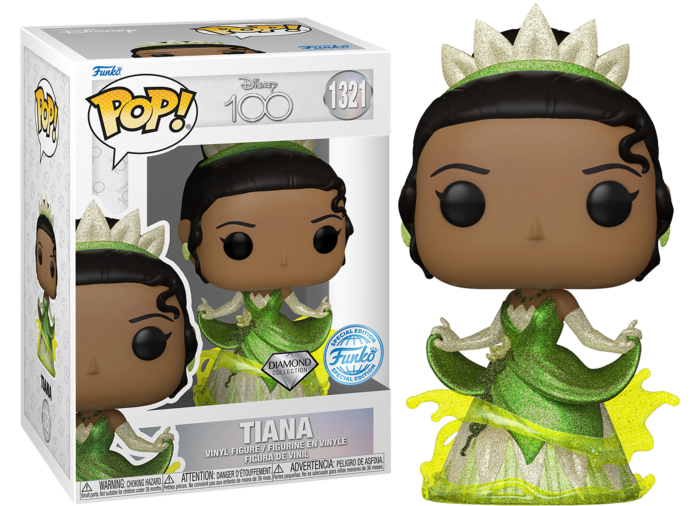 Funko Pop! The Princess and the Frog (2009) - Tiana Disney 100th Diamond Glitter #1321