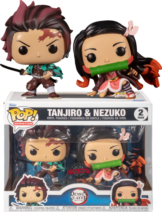 Funko Pop! Demon Slayer - Tanjiro & Nezuko - 2-Pack - Real Pop Mania