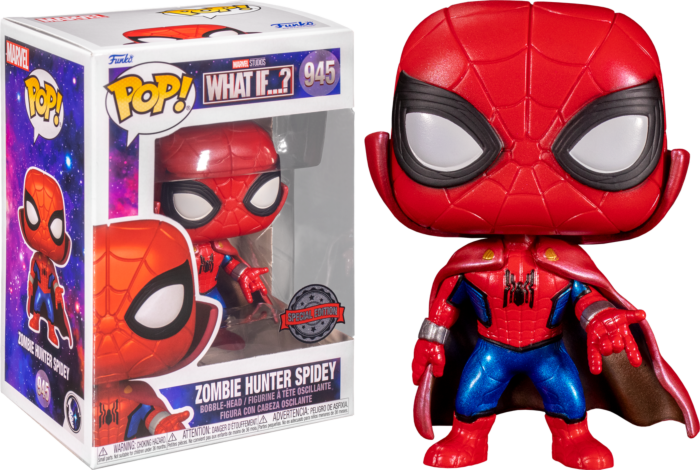 Funko Pop! What If… - Zombie Hunter Spidey Metallic #945