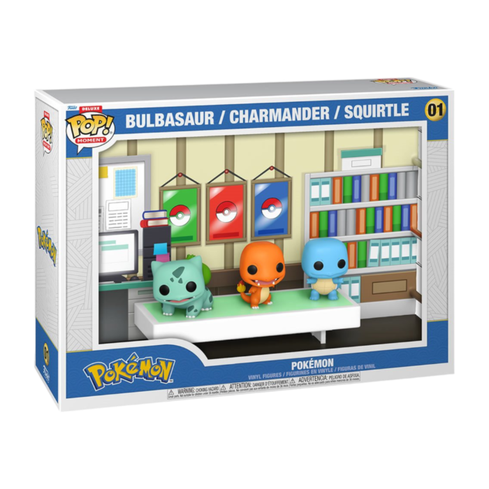 Funko Pop! Moment - Pokemon - Starter Pokemon Bulbasaur, Charmander & Squirtle #01