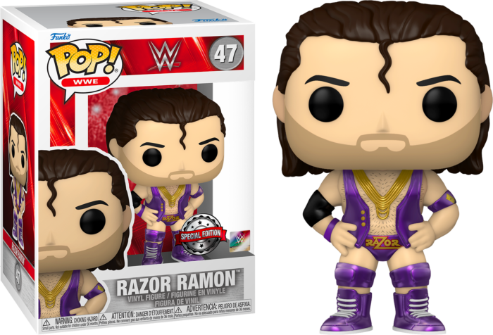 Funko Pop! WWE - Razor Ramon Metallic #47 - Real Pop Mania