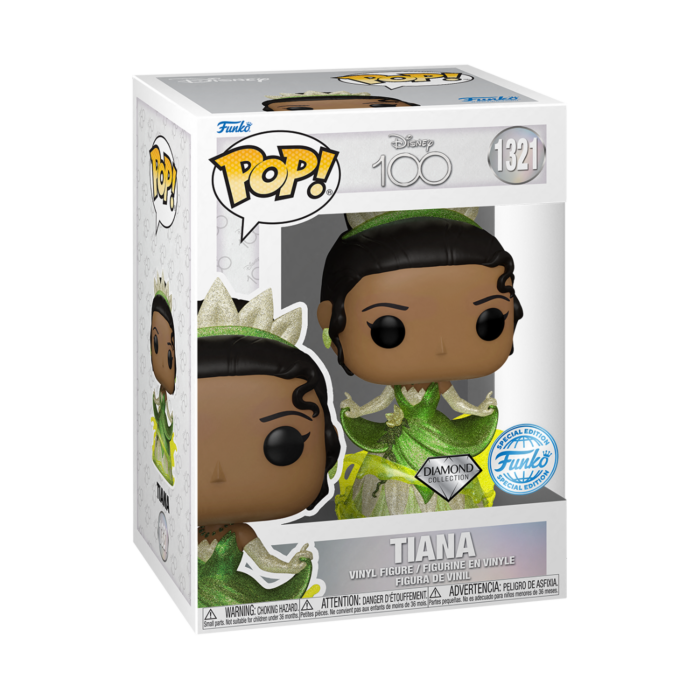 Funko Pop! The Princess and the Frog (2009) - Tiana Disney 100th Diamond Glitter #1321