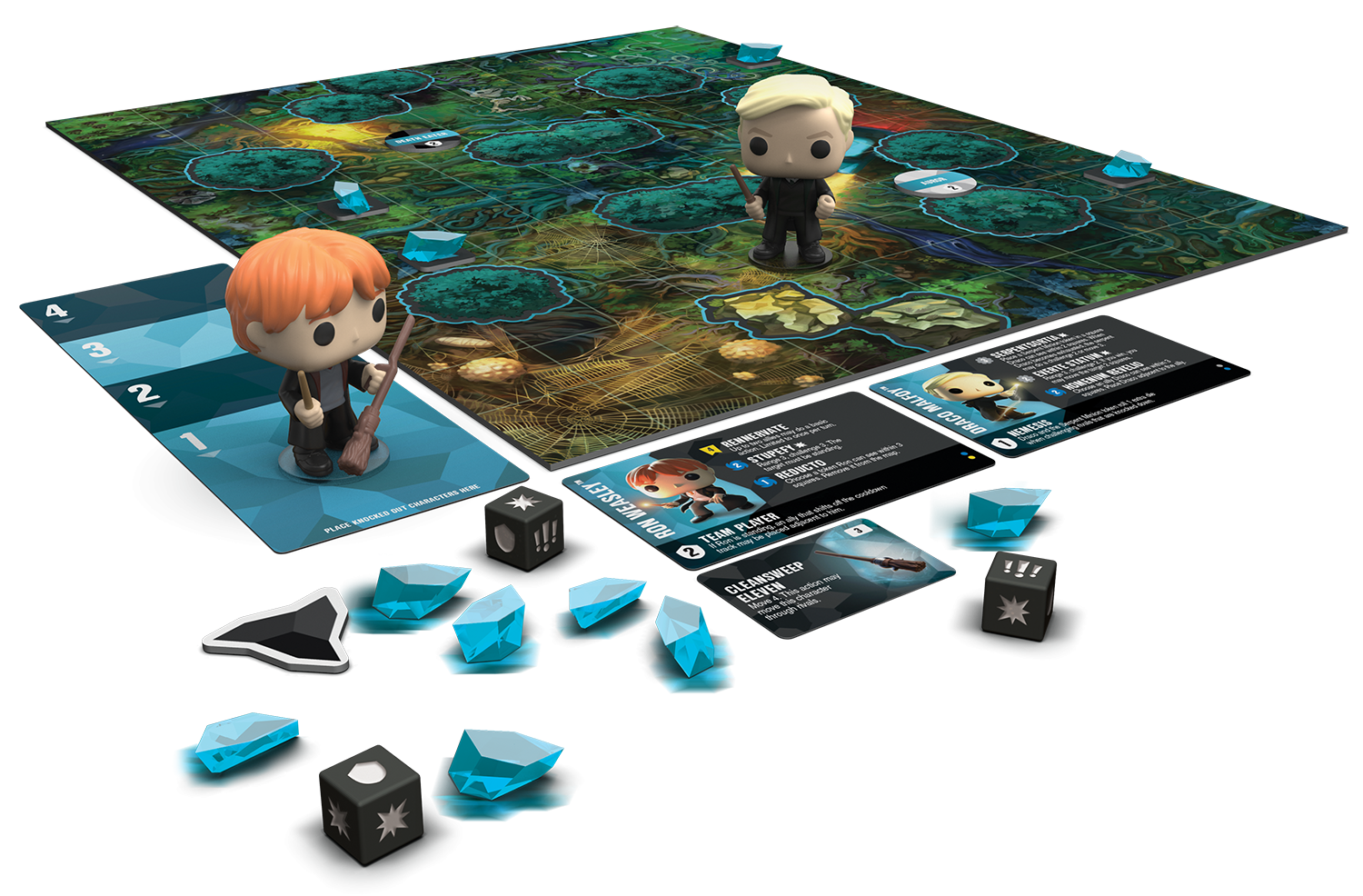 Funkoverse - Harry Potter - Ron Weasley & Draco Malfoy Pop! - Strategy Game 2-Pack - The Amazing Collectables