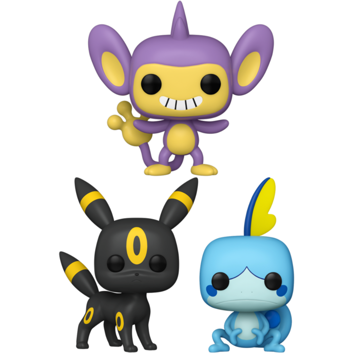 Funko Pop! Pokemon - Aipom, Sobble & Umbreon - Bundle (Set of 3)