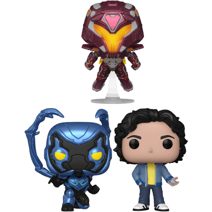 Funko Pop! Blue Beetle (2023) - Blue Beetle, Jaime Reyes & Conrad Carapax - Bundle (Set of 3)
