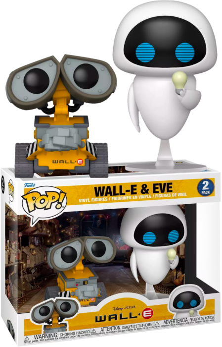 Skænk Overleve eskalere Funko Pop! Wall-E - Wall-E & Eve with Lightbulb - 2-Pack