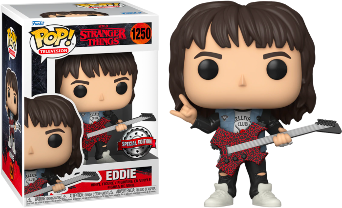 Funko Pop! Stranger Things 4 - Eddie with Guitar #1250 - Real Pop Mania
