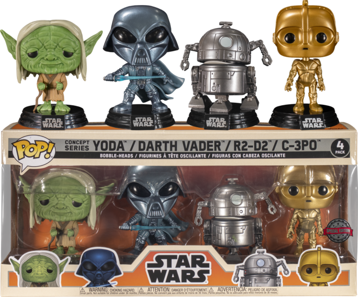 Funko Pop Star Wars Yoda C 3PO Darth Vader R2 D2 Ralph McQuarri