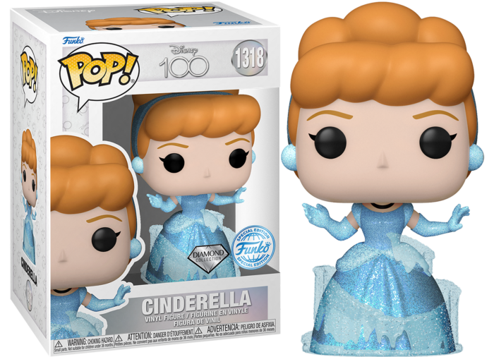 Cinderella - Disney (1950) 100th Glitter Funko Pop! Diamond Cinderella