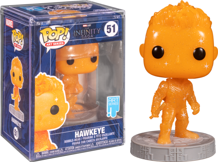 Funko Pop! Avengers 4: Endgame - Hawkeye Orange Infinity Stone Artist Series with Pop! Protector #51