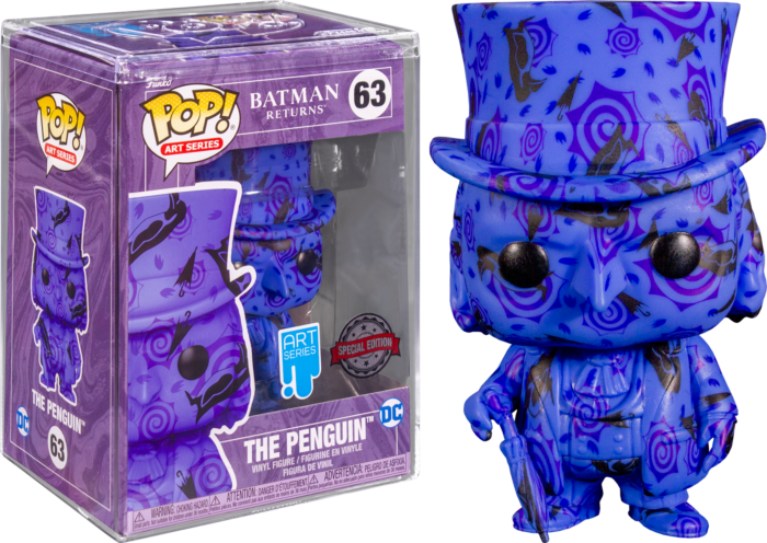 Funko Pop! Batman Returns (1992) - Penguin Artist Series with Pop! Protector #63 - Real Pop Mania
