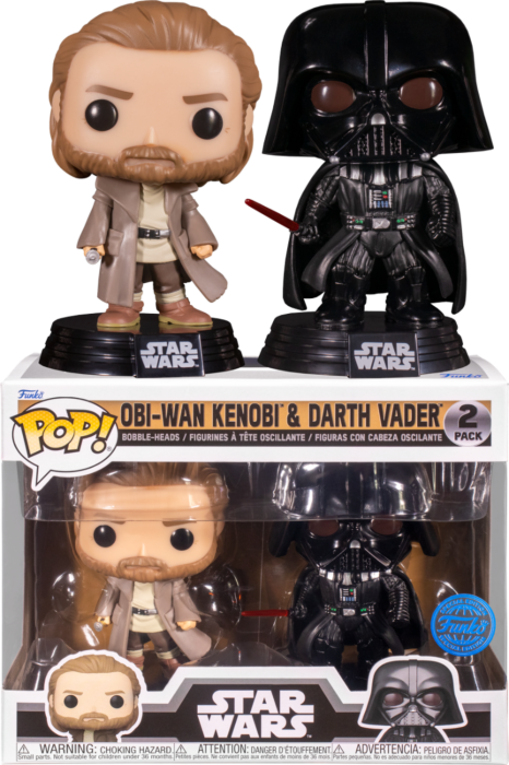 Funko Pop! Star Wars: Obi-Wan Kenobi - Obi-Wan Kenobi & Darth Vader - 2-Pack - Real Pop Mania