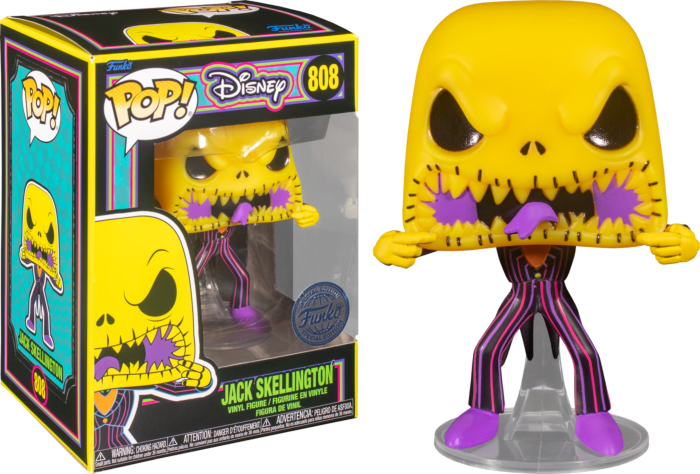 Funko Pop! The Nightmare Before Christmas - Jack Skellington with Scary Face Blacklight - Real Pop Mania