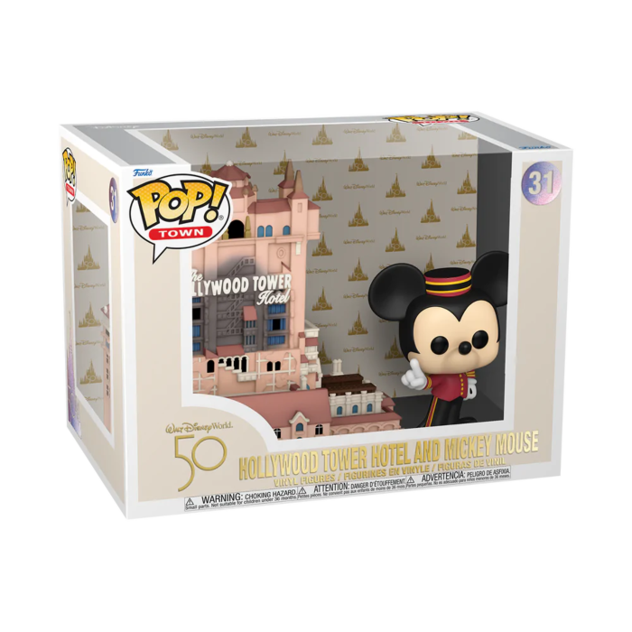 Funko Pop! Town - Walt Disney World: 50th Anniversary - Mickey Mouse with Hollywood Tower Hotel #31