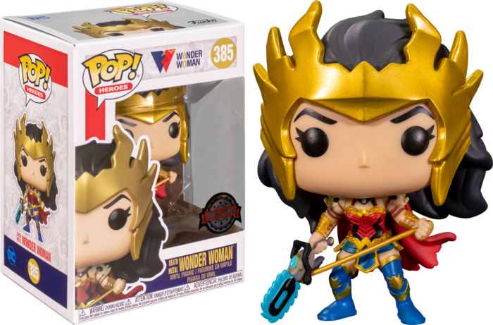 Funko Pop! Wonder Woman - Wonder Woman Death Metal 80th Anniversary #385 - Chase Chance